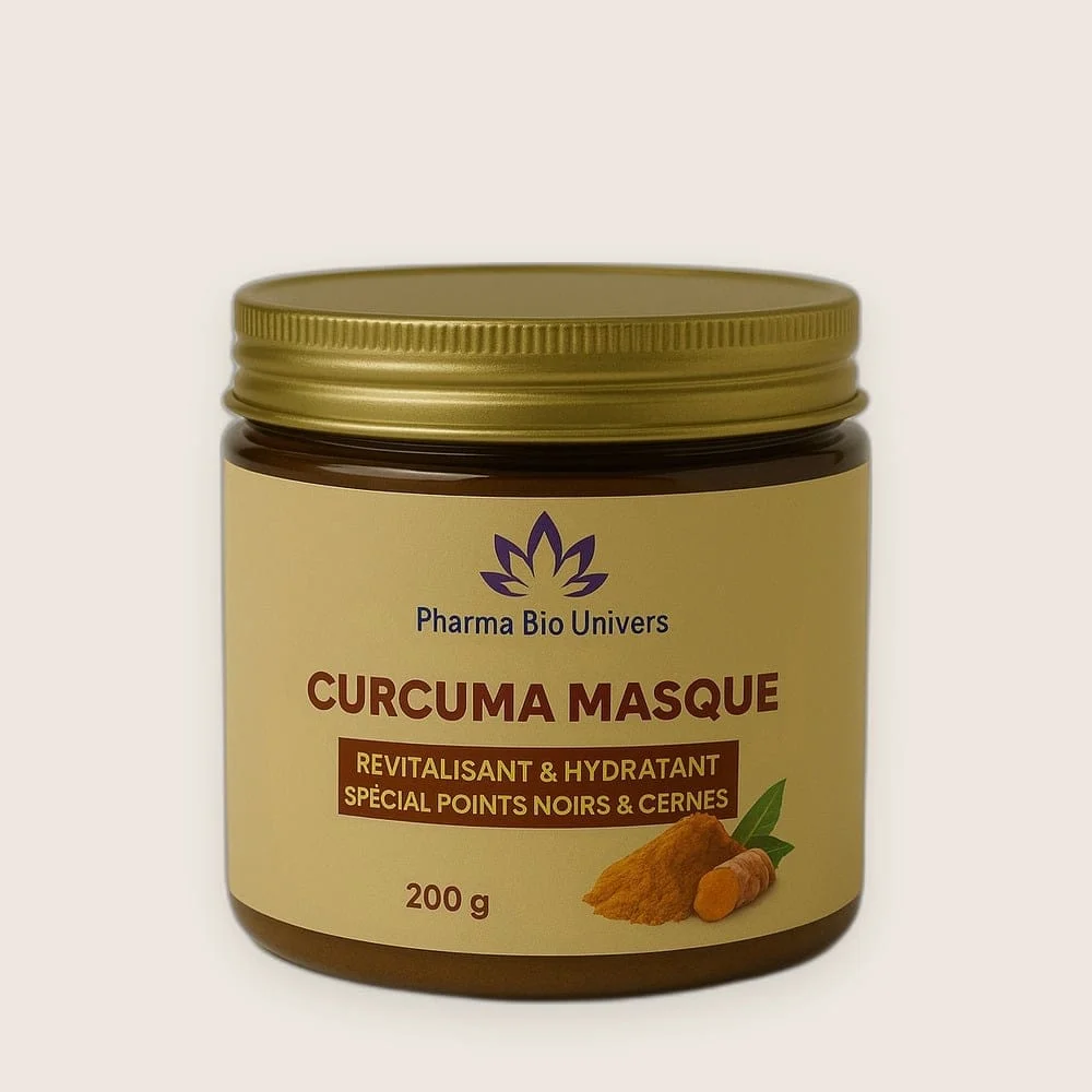 Masque au Curcuma – Anti-Cernes & Anti-Points Noirs Naturel