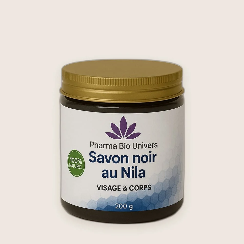 Savon Noir Nila 200g – Exfoliant Naturel & Teint Lumineux