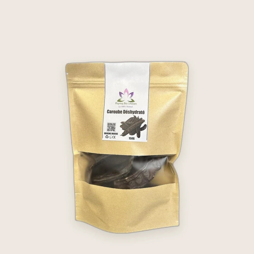 Caroube Déshydratée 150g – Énergie Naturelle & Saveur Douce