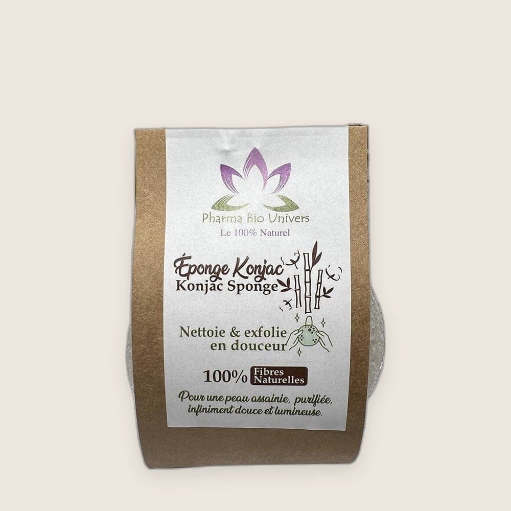 Éponge Konjac 100 % Végétale – Nettoyage Doux & Naturel