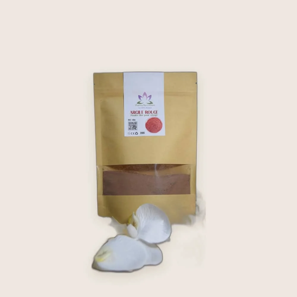 Argile Rouge 200g – Soin Naturel Peau & Cheveux