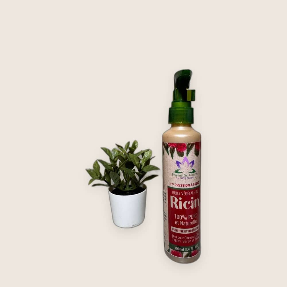 Huile de Ricin Bio 100ml – Force & Pousse des Cheveux
