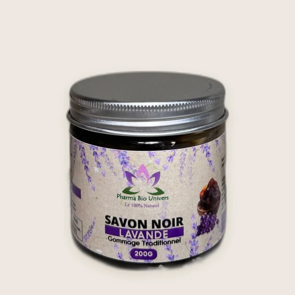 Savon Noir Artisanal à la Lavande (Savon Beldi) 200 ml