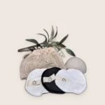 16 Disques Démaquillants Lavables et réutilisables  Fibre de Bambou + Eponge Konjac Offerte