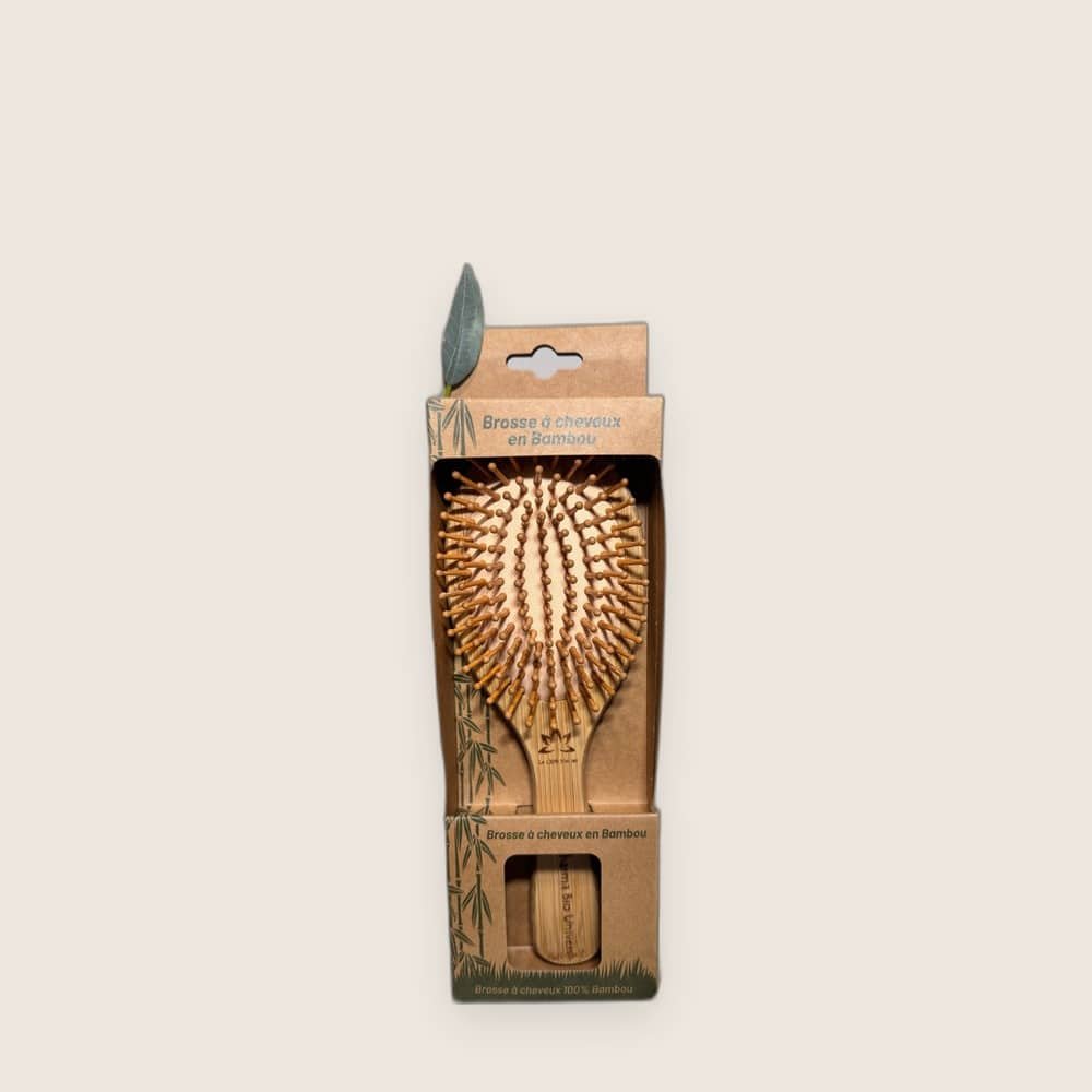 Brosse à Cheveux en Bambou avec Picots Massants : Douceur et Soin Naturel